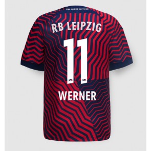 Lacne Muži Futbalové dres RB Leipzig Timo Werner #11 2023-24 Krátky Rukáv - Preč